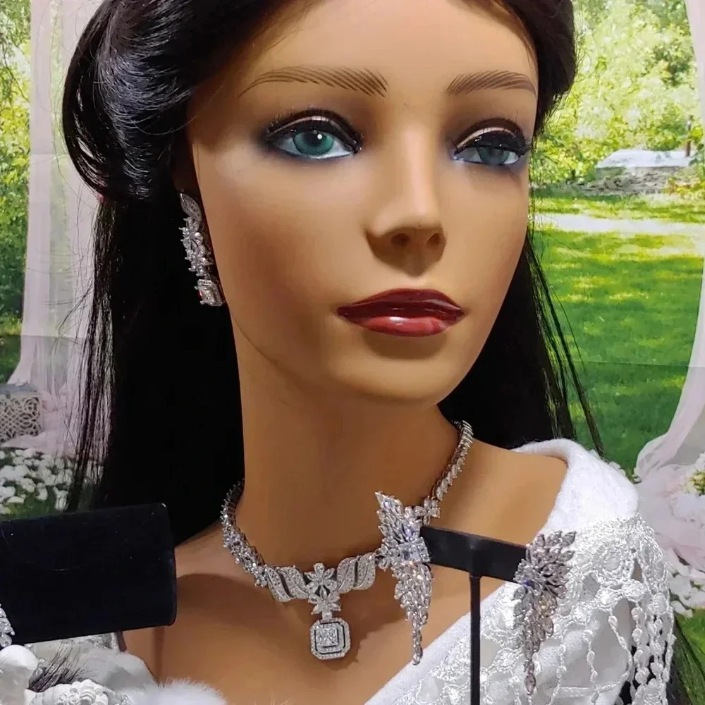 8pc. Handmade Unique One-Of-a-Kind Tiara Bridal Package - Picture 2 of 13
